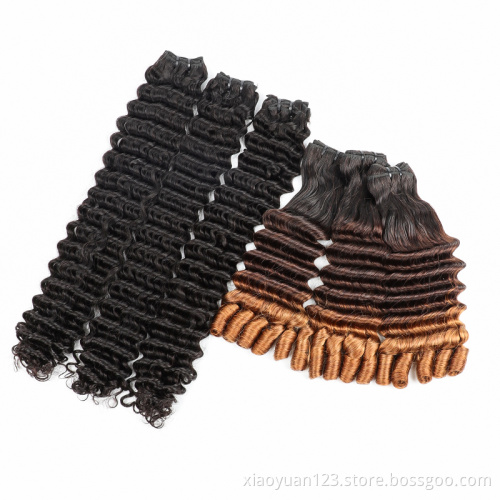 Vendors Deep Curl Real Human Brazilian Hair Bundles Cuticle Aligned Super Double Drawn Virgin Hair 11a12a Funmi Hair Extensions